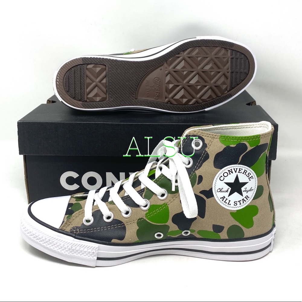 Converse Ctas High Top Canvas Camo Black Women’s - Picture 5 of 10